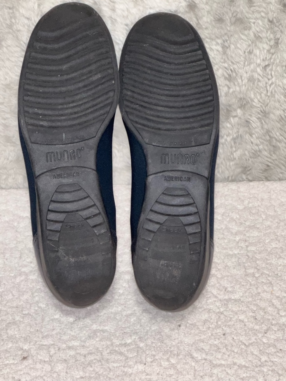 Munro Traveler Navy Blue Stretch Fabric Slip On Comfort Flats Shoes Size 7 M - Picture 6 of 12